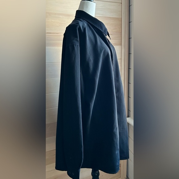 Liz Claiborne, black, size 3xl black with dark, black pinstriping,1 front pocket - Picture 2 of 11